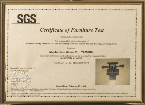 TLM008 SGS證書